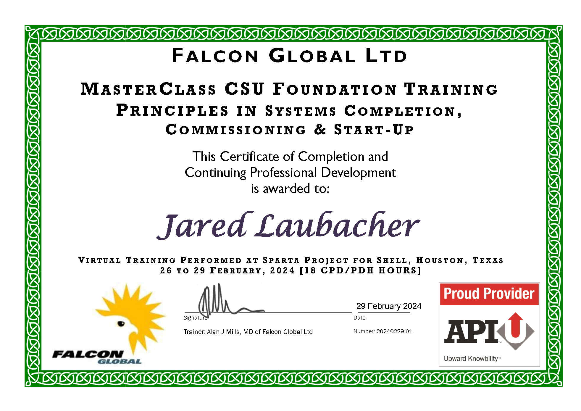 MasterClass Foundation (FGL) Jared Laubacher - 20240229